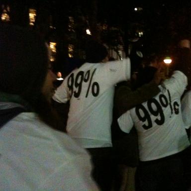 protesters in the occupy wall street movement