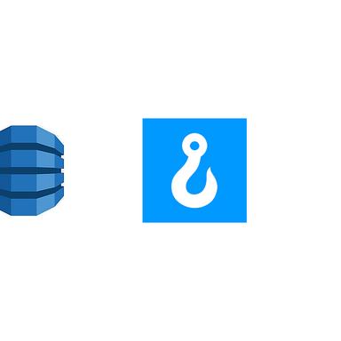 dynamodb and webhookdb logos